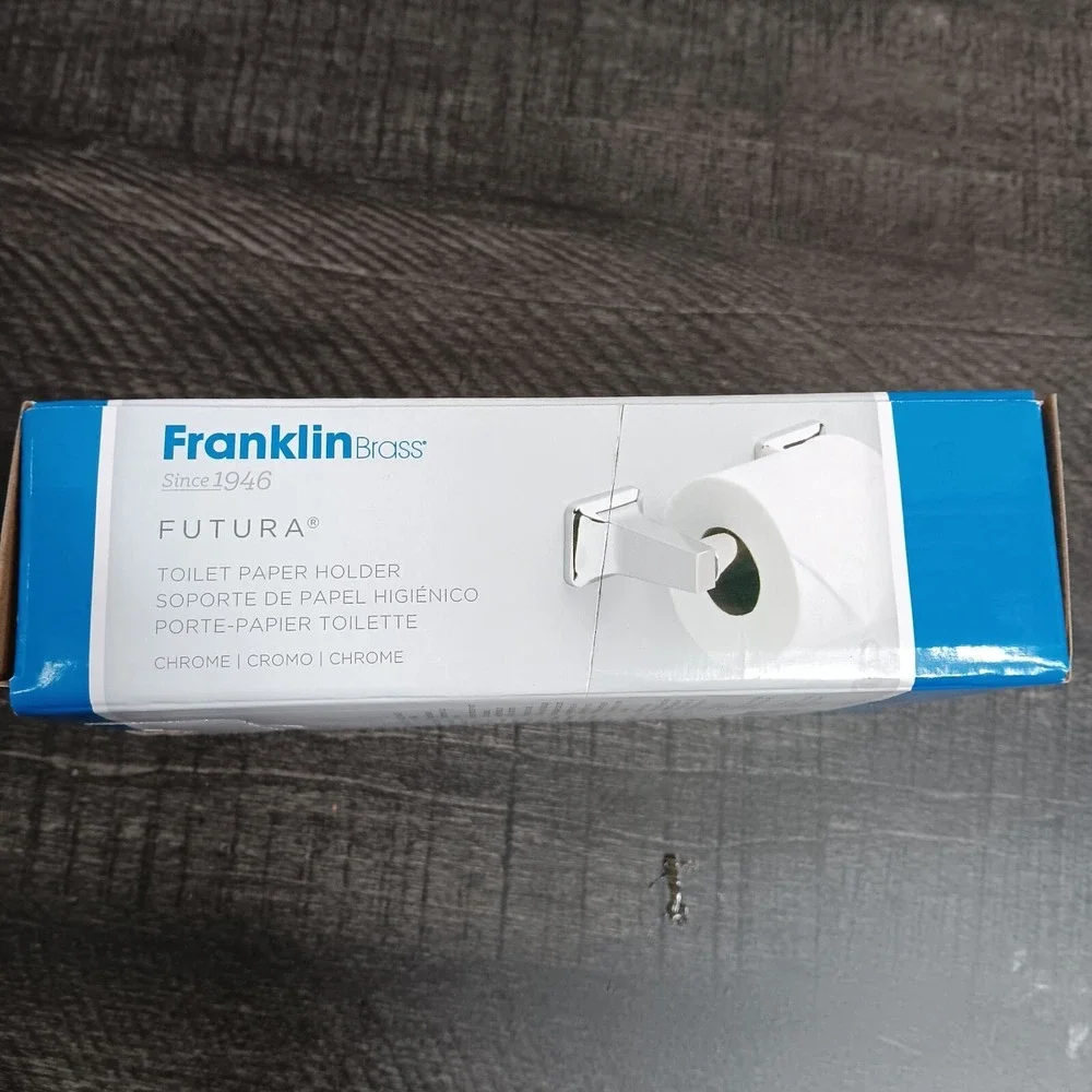 Franklin Brass Futura Toilet Paper Holder Chrome 6‎ in New In Box Wall Mount #1